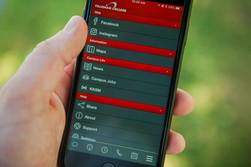 Palomar app on a phone screen