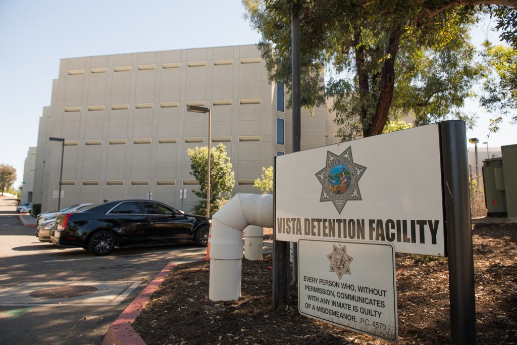 Exterior view of the Vista Detention Facility building