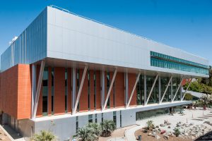 Exterior view of the Learning Resource Center building