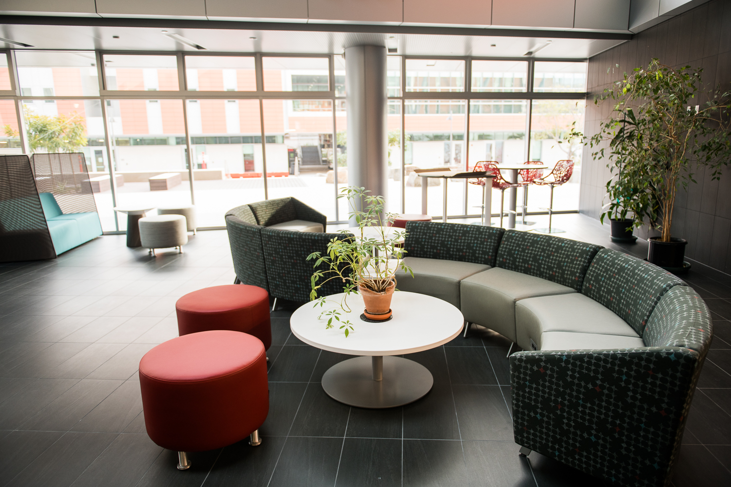 Couch and sitting area in the LRC building