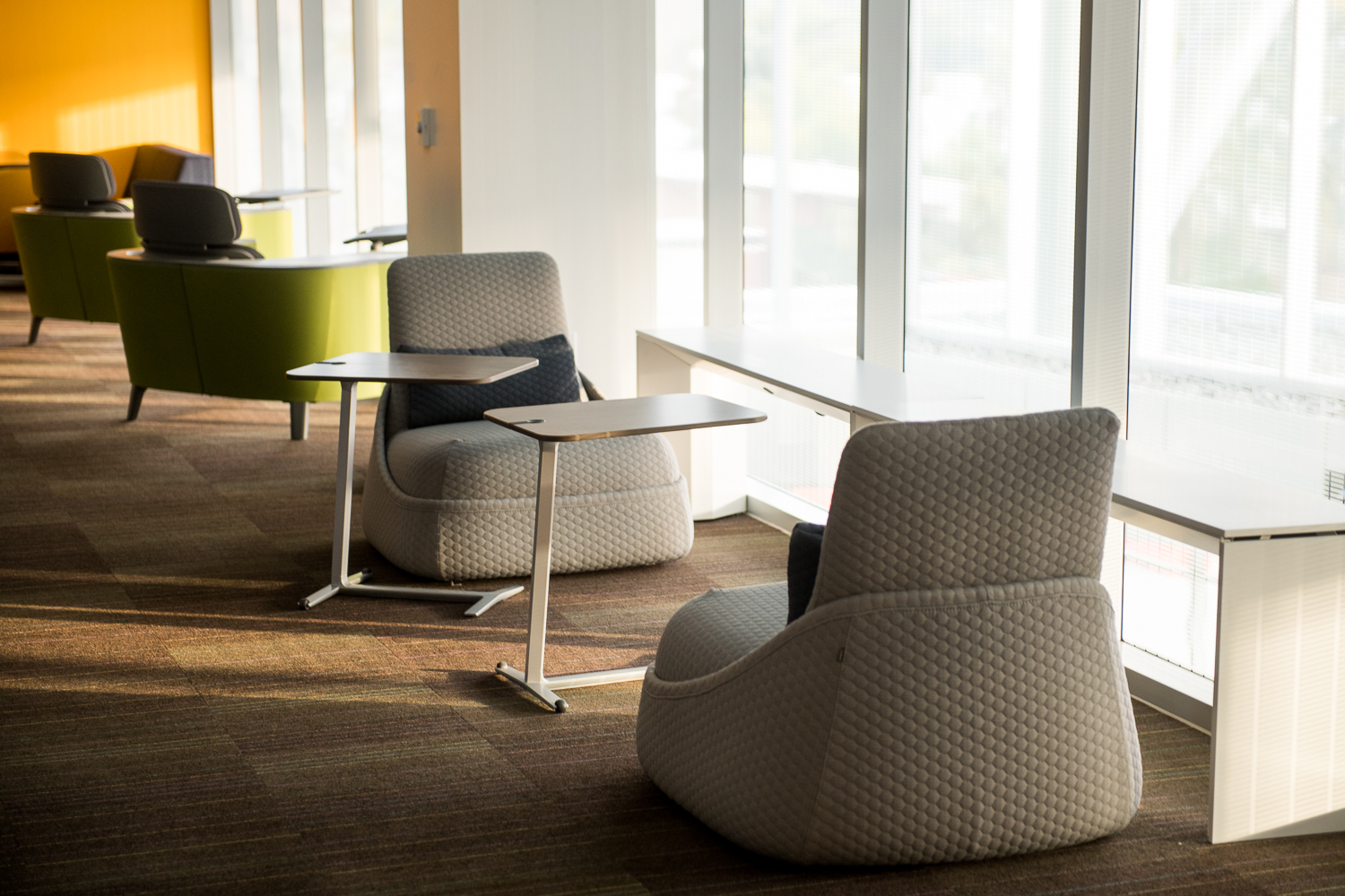 Chairs and study area in the LRC building