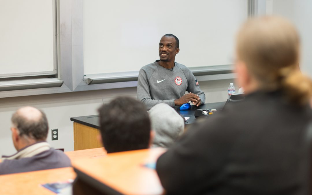Paralympic champion inspires students with his story