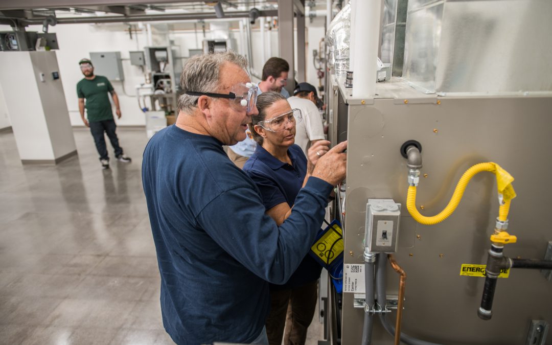 Inside a new classroom and student laboratory at the Palomar College Escondido Center
