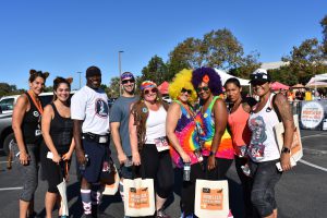 Runners dressed in costumes at the annual Monster dash and bash