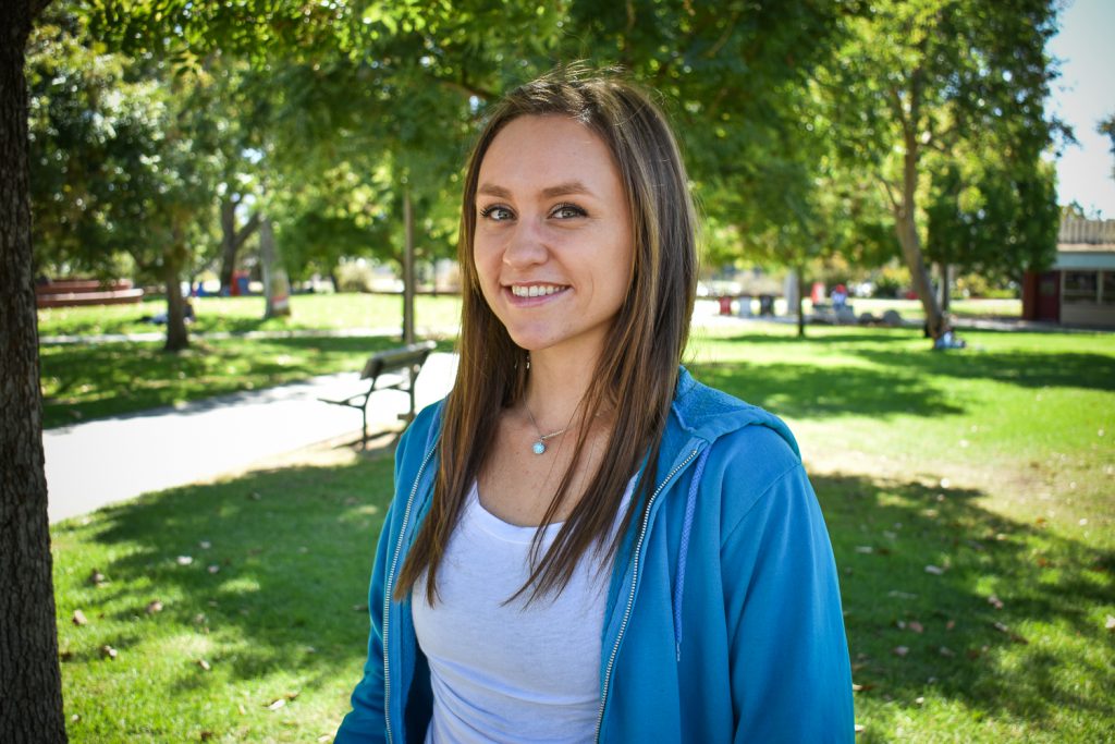 Palomar College student Laura Szemenyei