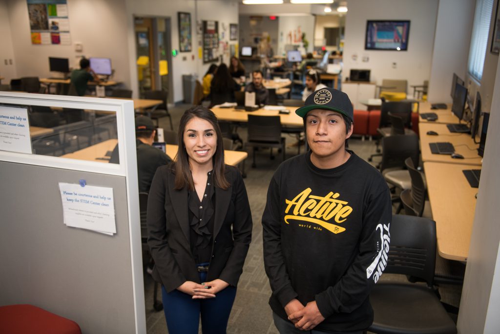 Two Palomar STEM students