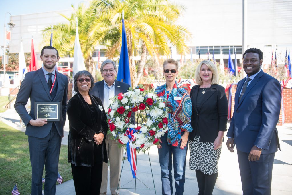 Palomar staff at the Veteran's day tribute on campus
