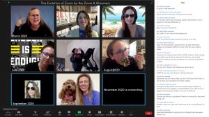 Screenshot of zoom attendees during a meeting