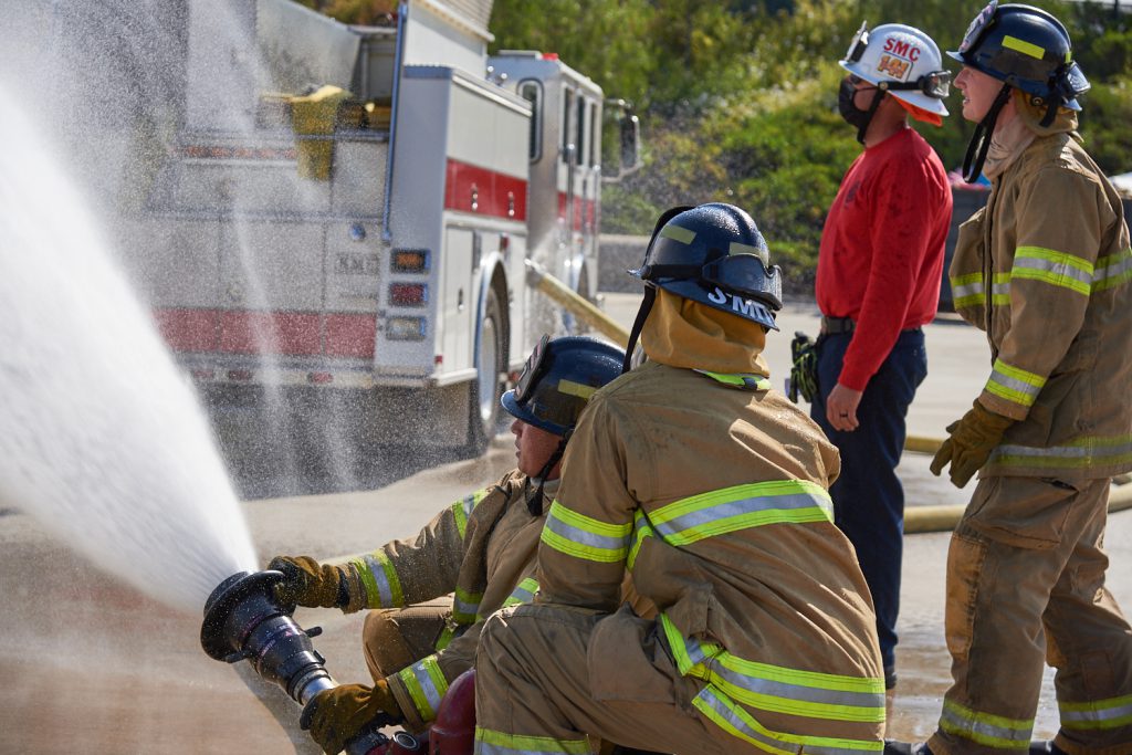 Palomar College fire technology program students