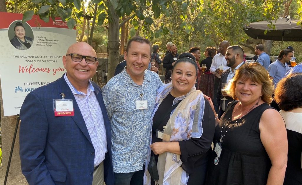 The Palomar College Foundation welcoming new Superintendent/President, Dr. Star Rivera-Lacey, at an outdoor event at Stone Brewing