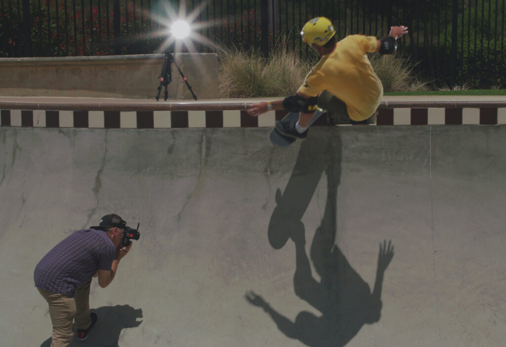 Former Palomar College student and skate photographer Grant Brittain