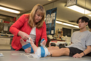 Palomar College head athletic trainer Flecicia Heise