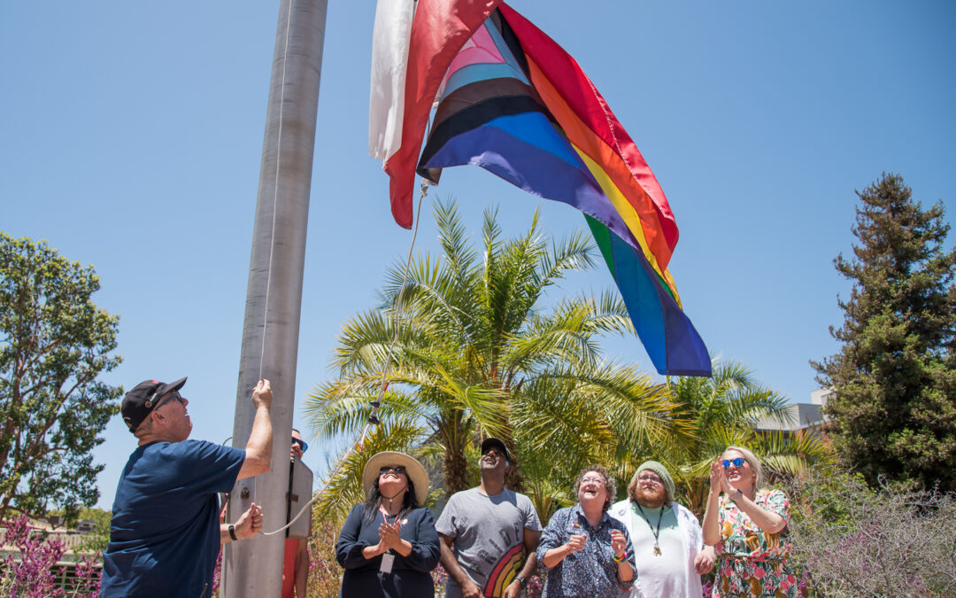 Palomar College Raises Progress Pride Flag on Campus