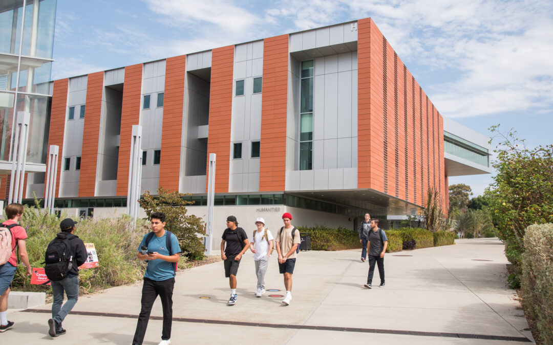 Palomar College Students walking on Campus