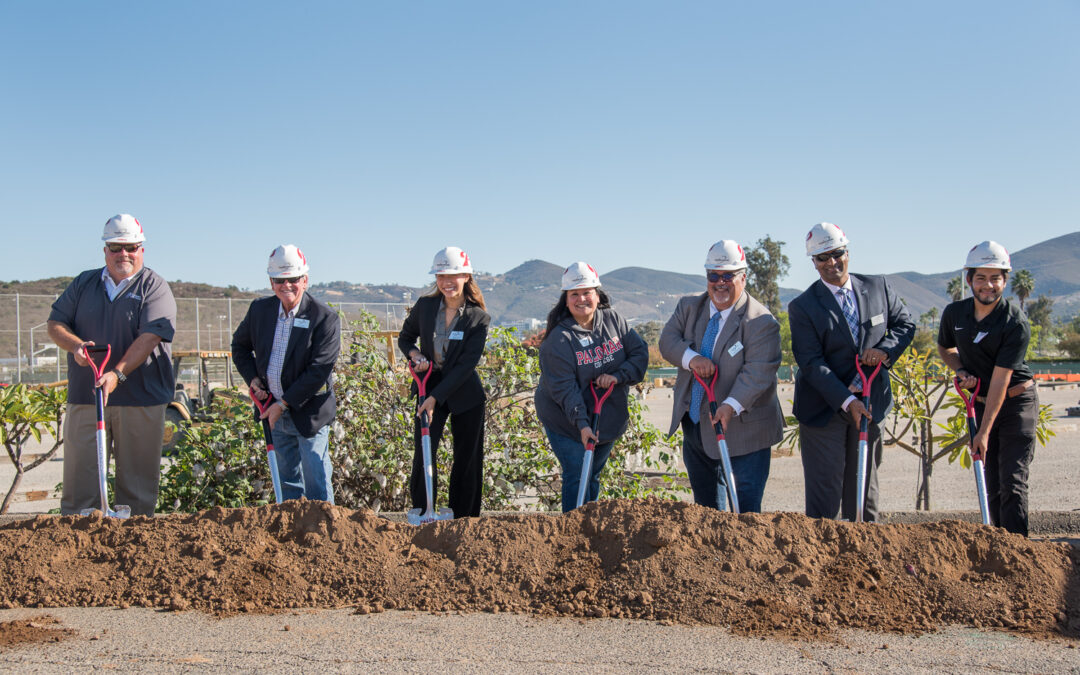 Image of Palomar College break grounds on football and softball stadiums