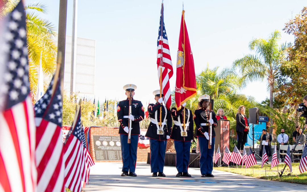 Image of Palomar observes Veterans Day with campus celebrations.