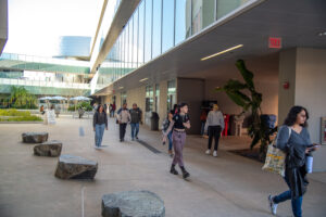 Palomar Students walking on Campus
