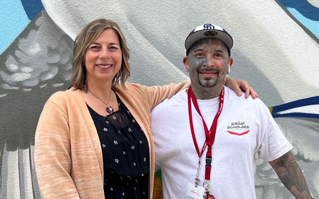 Dr. Nora Kinney and Student Richard Boucon