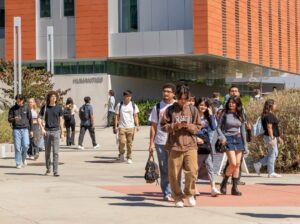 Palomar Students walking on Campus