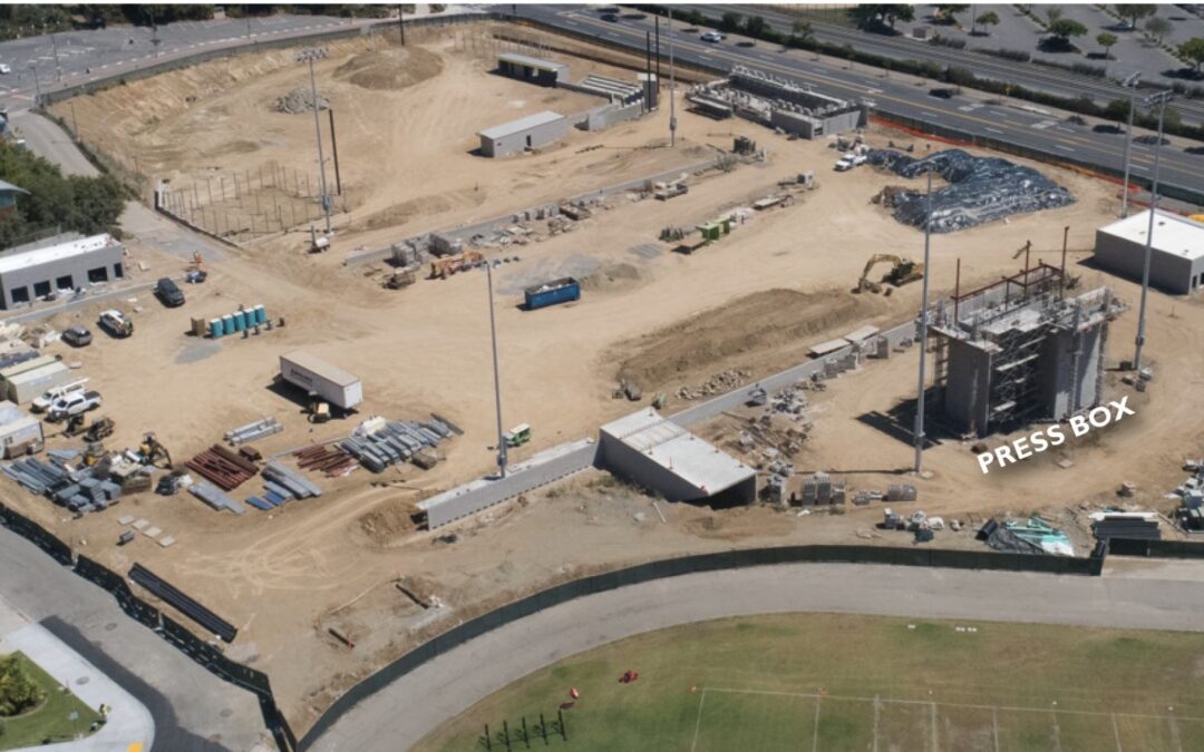 Erickson-Hall Construction Co. Celebrates the Topping Off for the Palomar College Athletics Stadiums