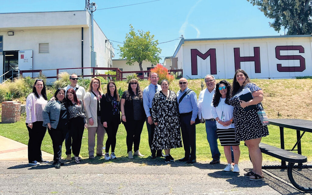Photo of Palomar College administrators and Ramona Unified School District administrators