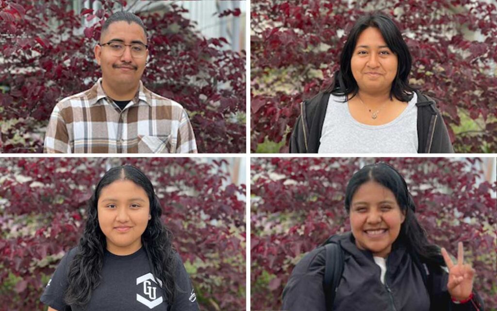 Four Palomar College Gear Up students