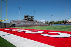 Palomar College Football stadium view from the endzone