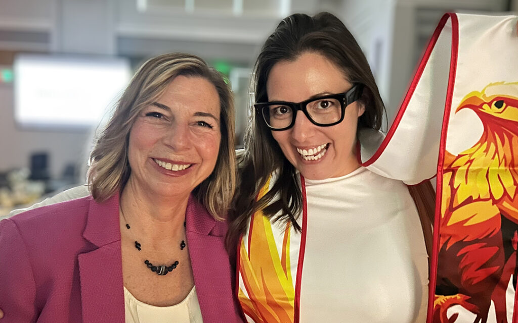 Dr. Nora Kenney and Palomar College valedictorian Terra White