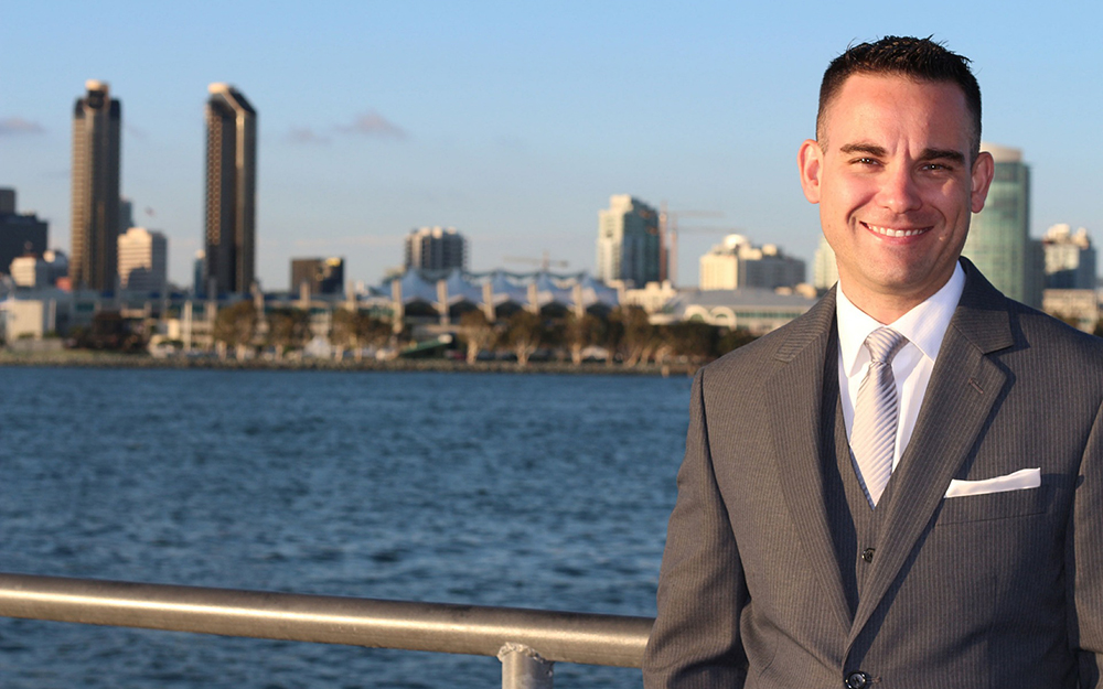 Businessman smiling