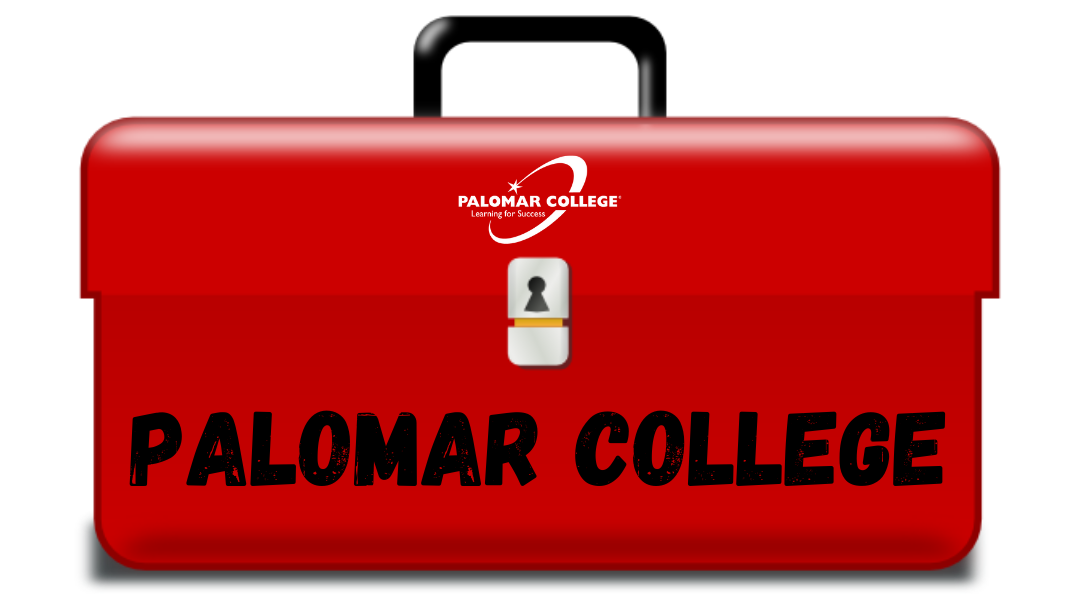 Red Toolbox with Palomar Logo