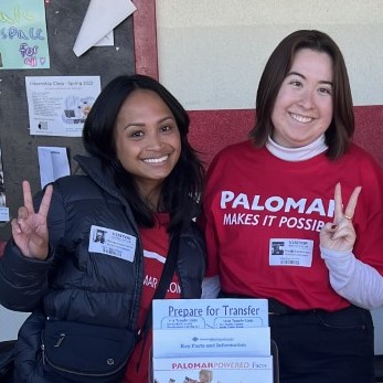 Outreach Services Palomar Ambassadors at a college fair