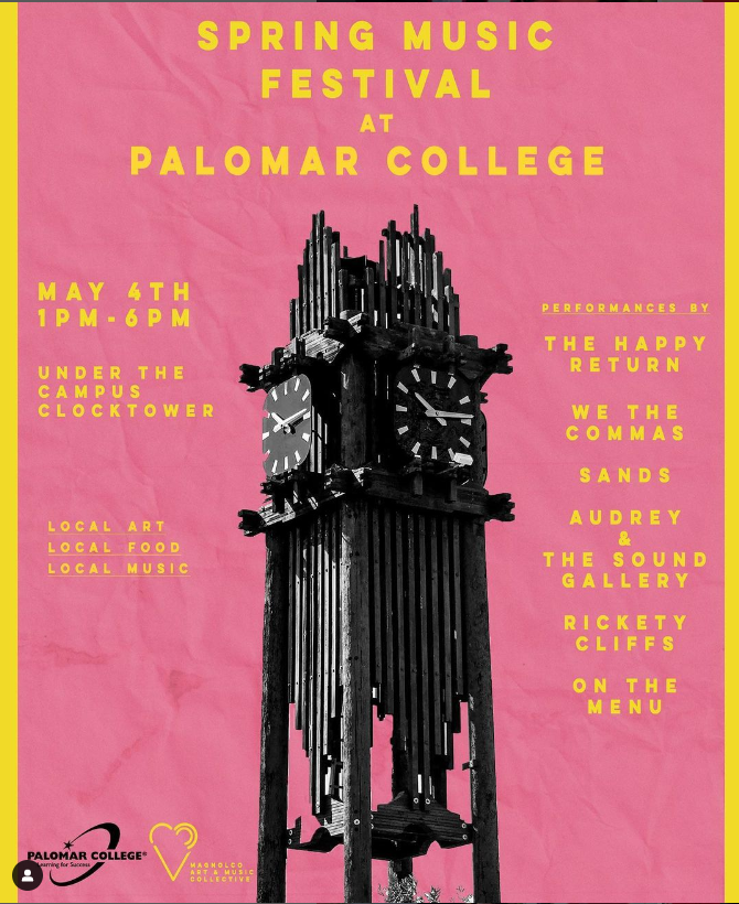 SPRING MUSIC FESTIVAL AT PALOMAR COLLEGE MAY 4, 2023 1:00 - 6:00 PM