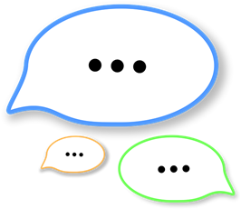 speech bubbles without text