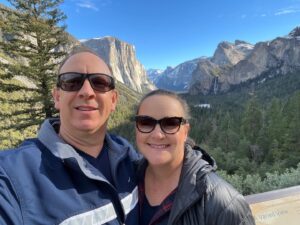 My wife and I in Yosemite!
