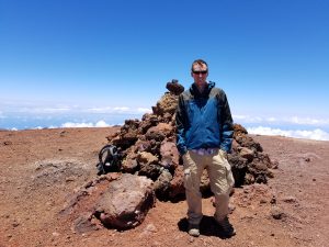 Professor Figg at Mauna Kea Summit
