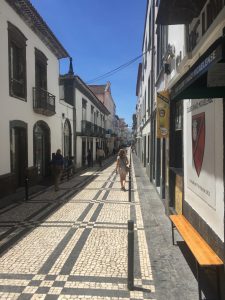 Portugal streets made of rock