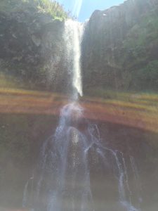 Rainbow by Waterfall, Azores