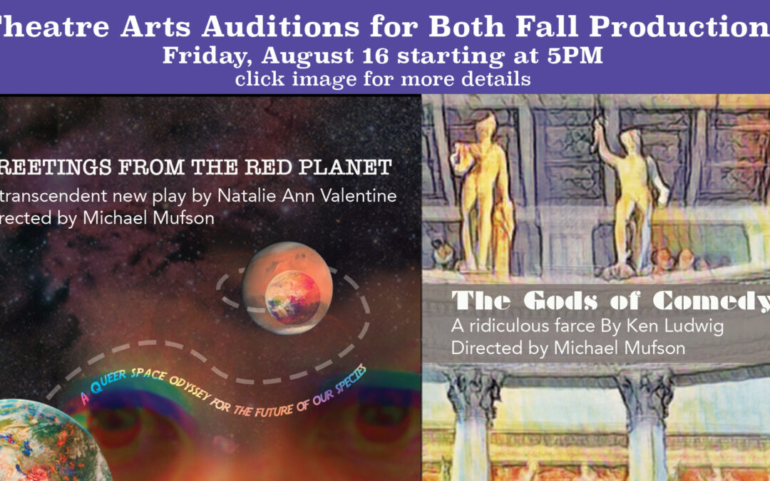 Callbacks for Fall 2022 Theatre Productions