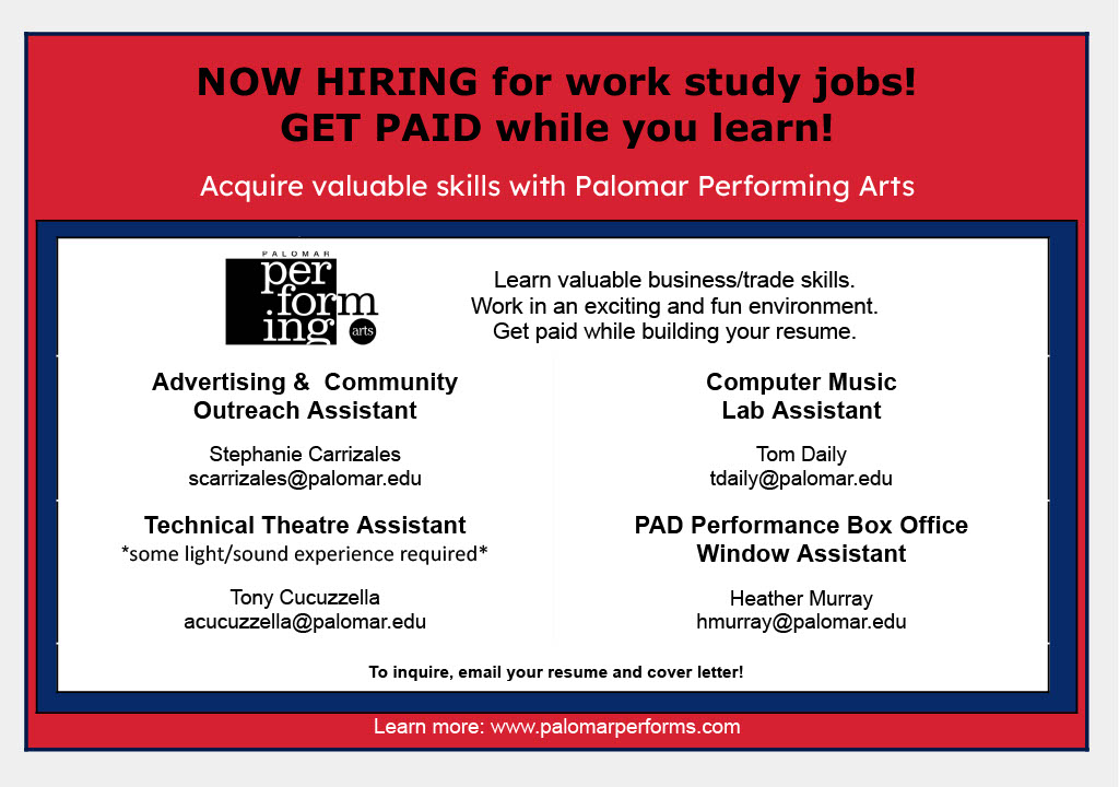 Now Hiring Spring 2026 Job Posting