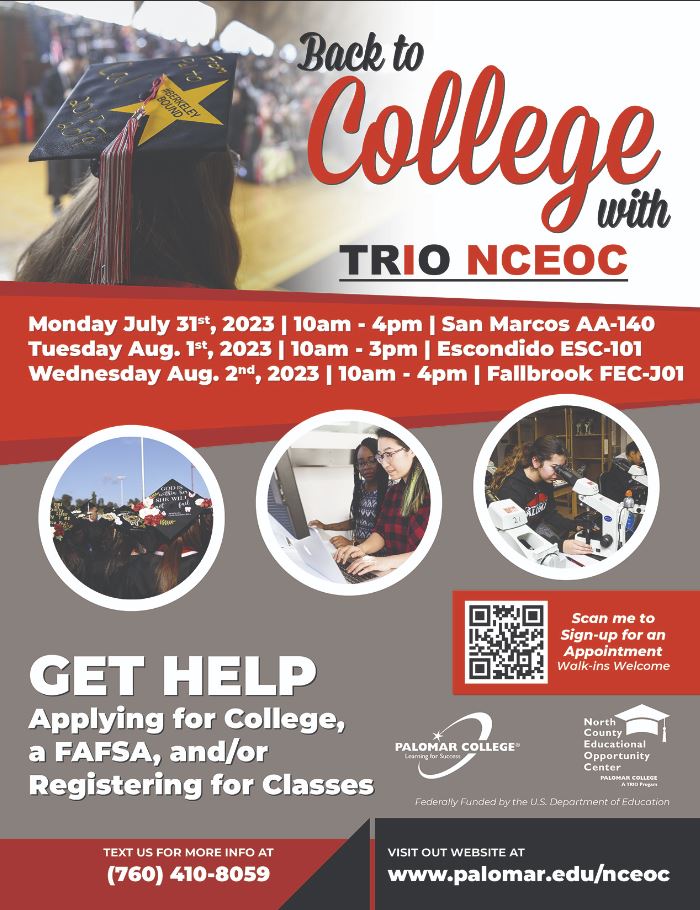 Preparing For Fall Registration Palomar Promise