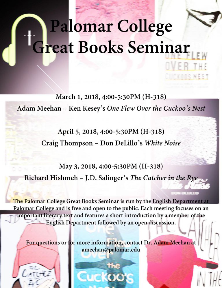 Great Books Seminar Spring ’18 schedule announced – Public Affairs Office