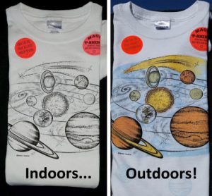 Color Changing T-Shirt: Indoors... Outdoors!