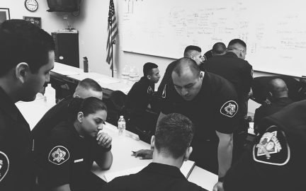 recruits in the classroom