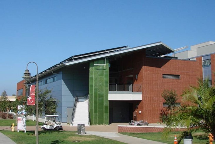 External view of the Health and Sciences building 