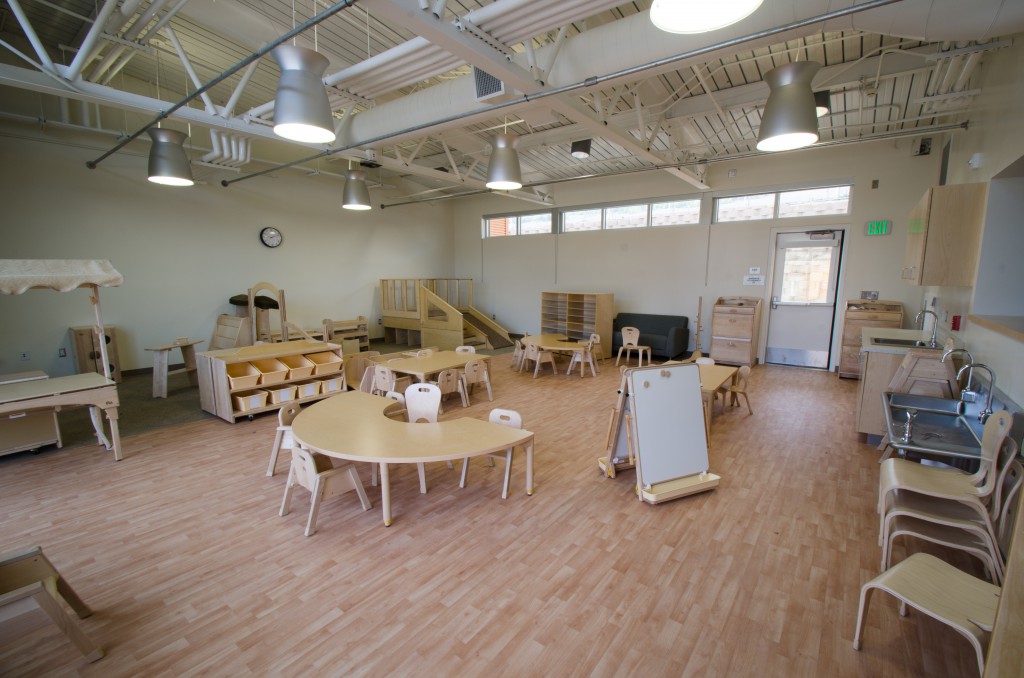 Classroom inside the Early Childhood Education Lab 