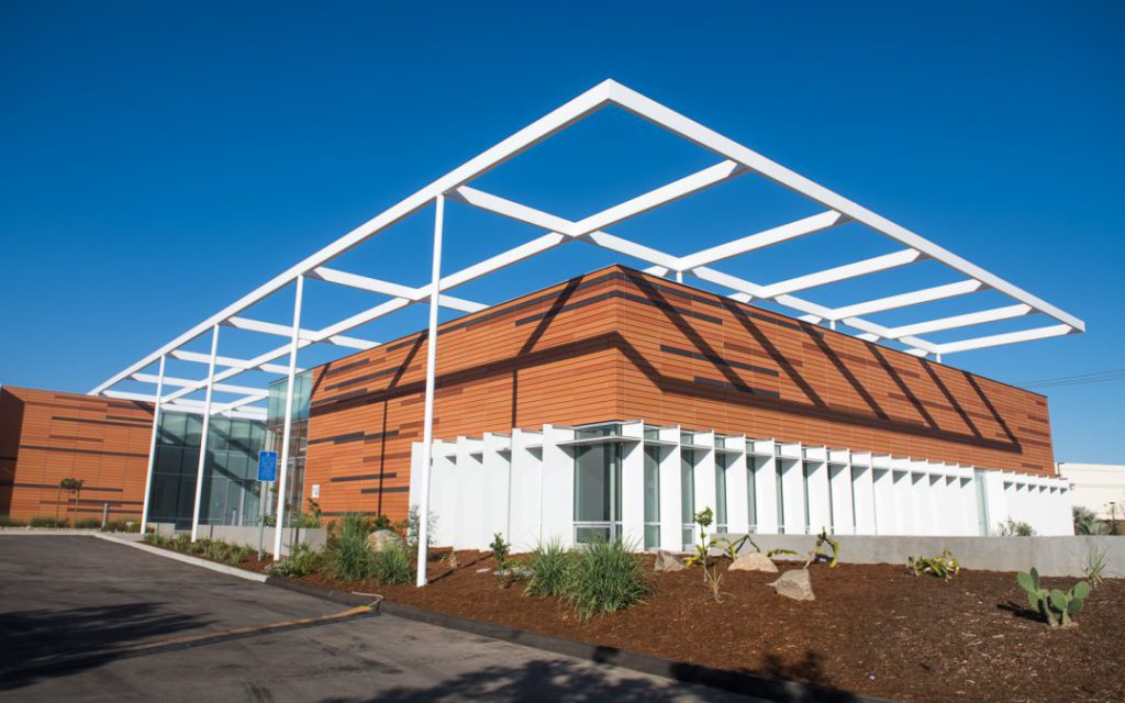 Maintenance and Operations complex building on campus 