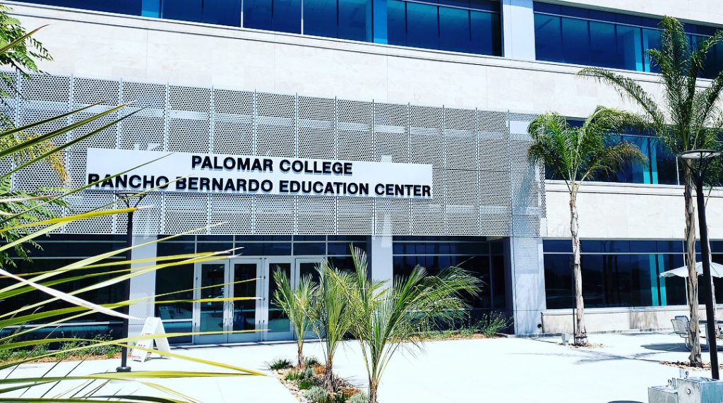 External view of the entrance to the Rancho Bernardo Education Center 