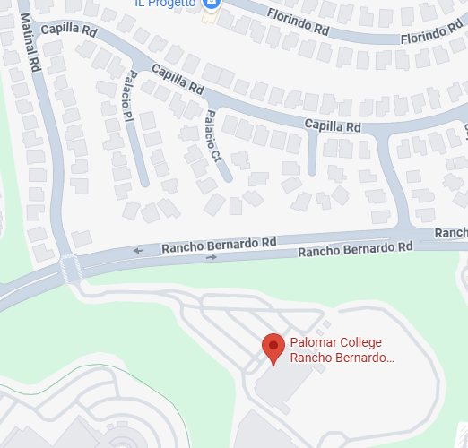 Google map image of the Palomar College Rancho Bernardo Center.