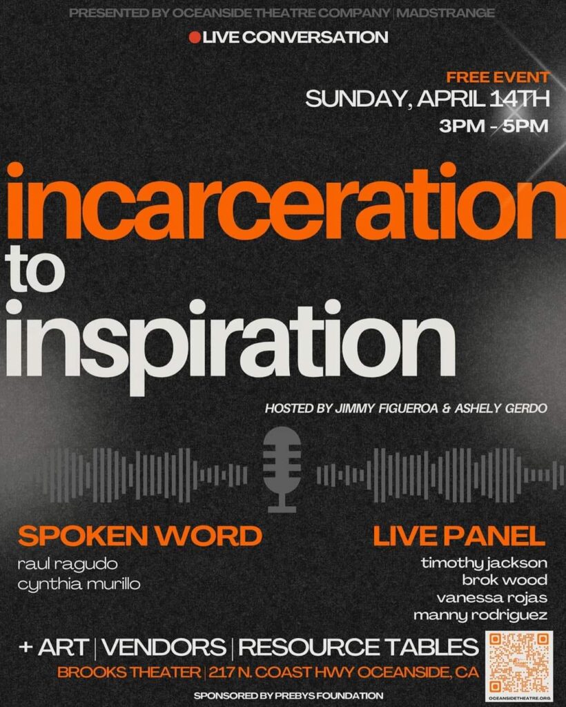 Incarceration to Inspiration event flyer