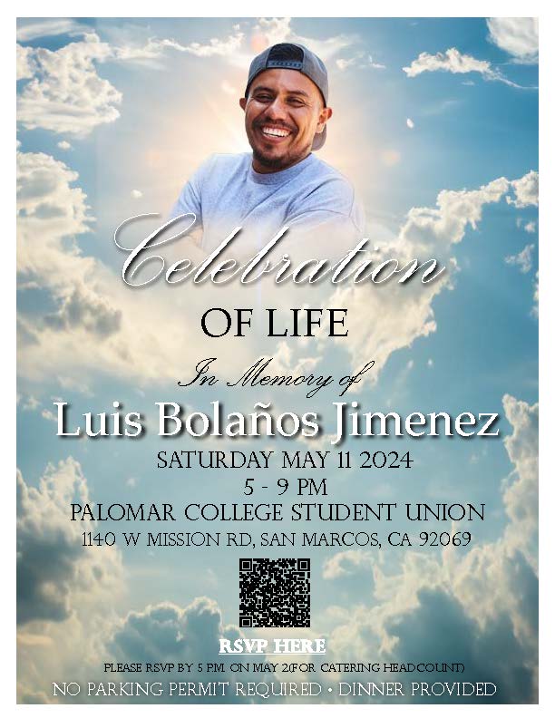 Luis Jimenez Celebration of Life flyer